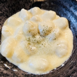 豆乳で作るクリームニョッキ